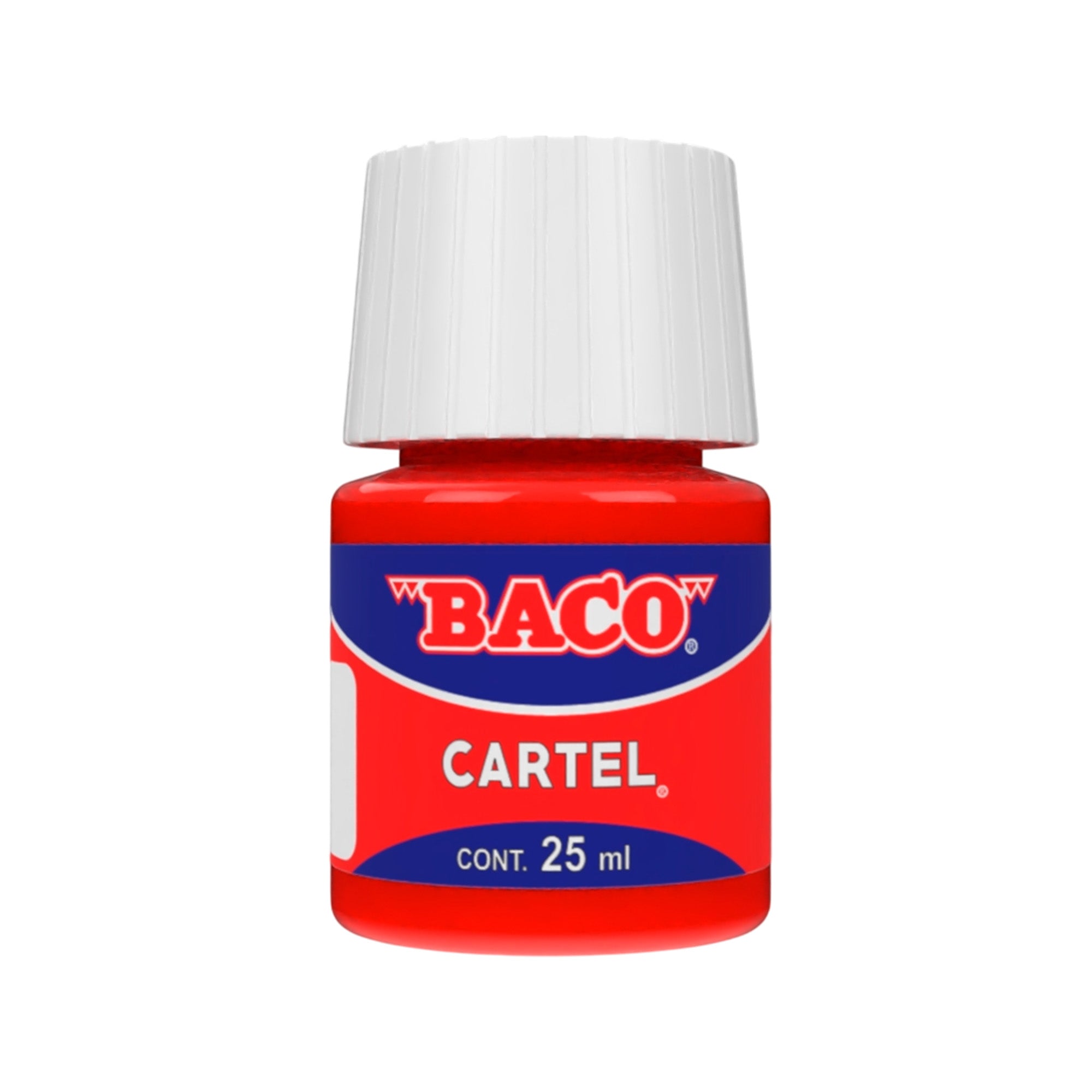 Pintura Escolar Lavable Baco Cartel 54-A Rojo 25 Ml | caja con 10 piezas