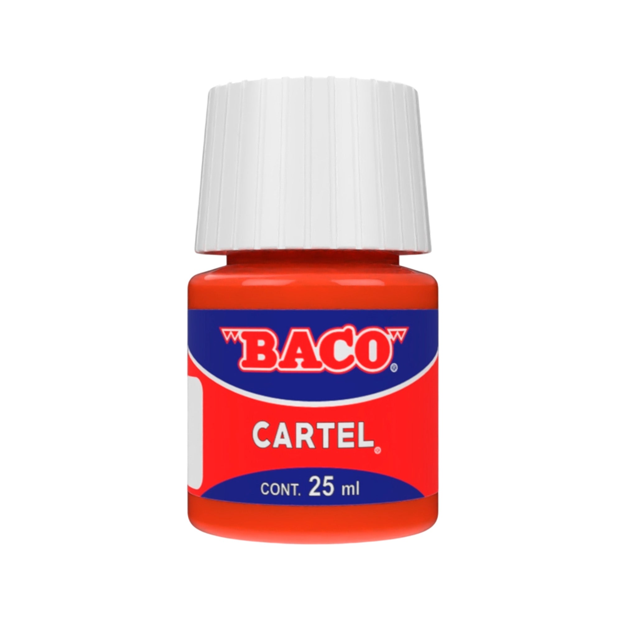 Pintura Escolar Lavable Baco Cartel 54 Rojo Bermellon 25 Ml | caja con 10 piezas