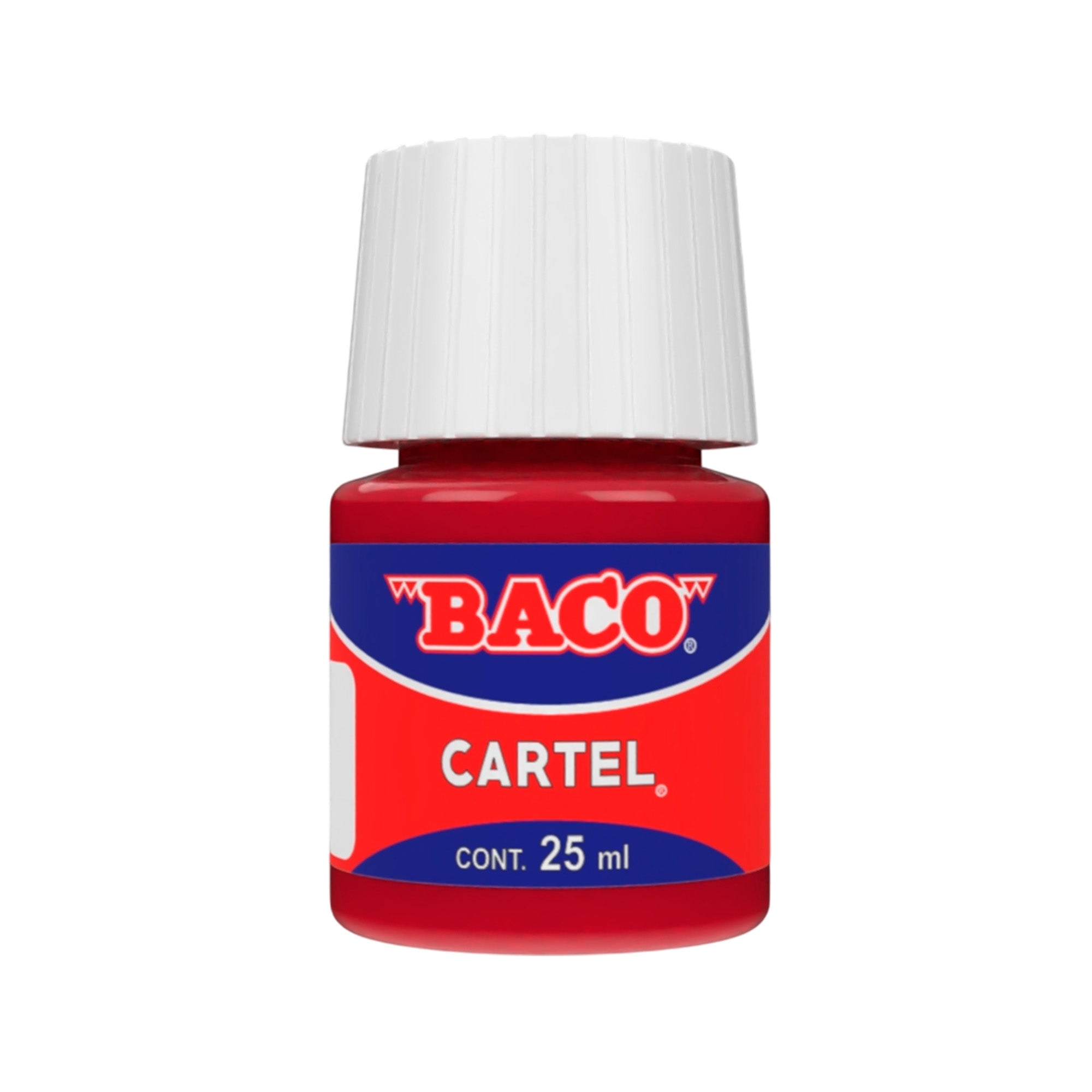 Pintura Escolar Lavable Baco Cartel 56 Rojo Carmesi 25 Ml | caja con 10 piezas