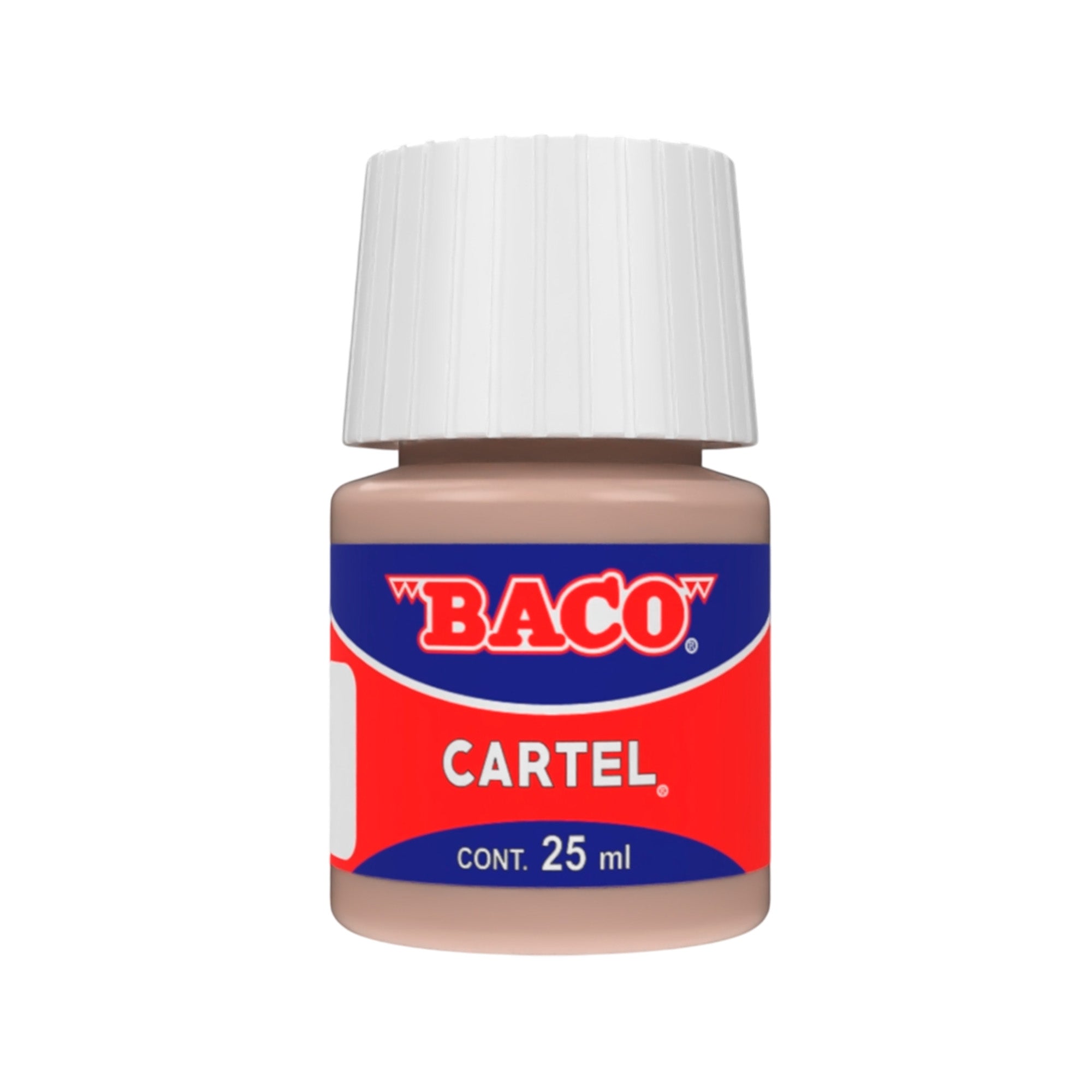 Pintura Escolar Lavable Baco Cartel 67-B Rojo Carne 25 Ml | caja con 10 piezas