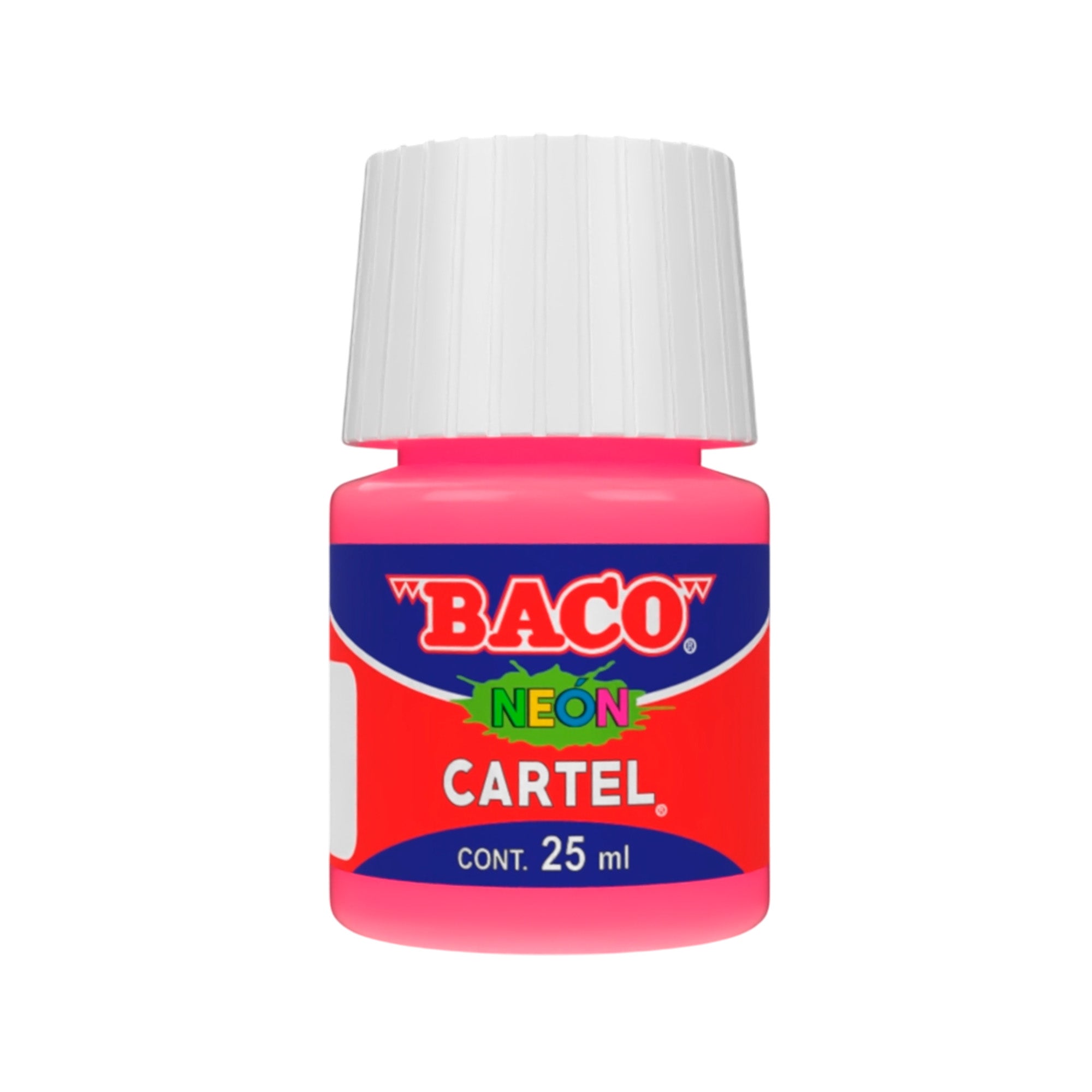 Pintura Escolar Lavable Baco Cartel 05 Rubí Fulgurante 25 Ml | caja con 10 piezas