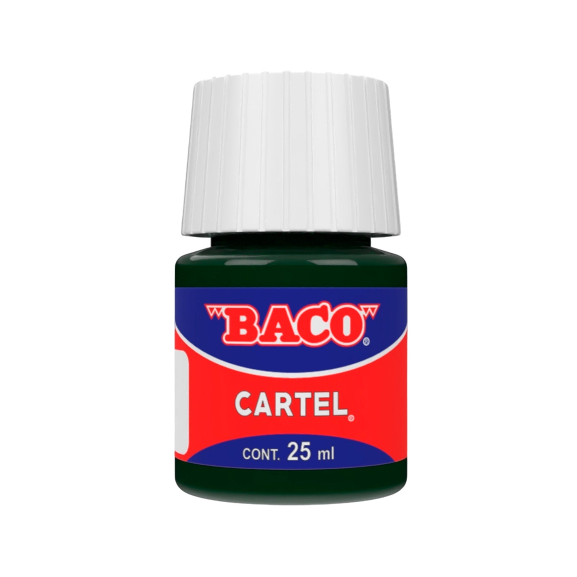 Pintura Escolar Lavable Baco Cartel 63-A Vde. Osc. 25 Ml | caja con 10 piezas