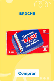 Broche B082 BACO 50 piezas