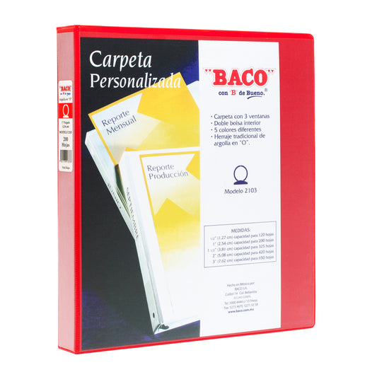 Carpeta de Vinil 2103 Rojo de BACO