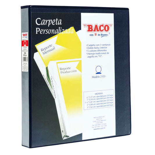 Carpeta de Vinil 2103 Azul de BACO