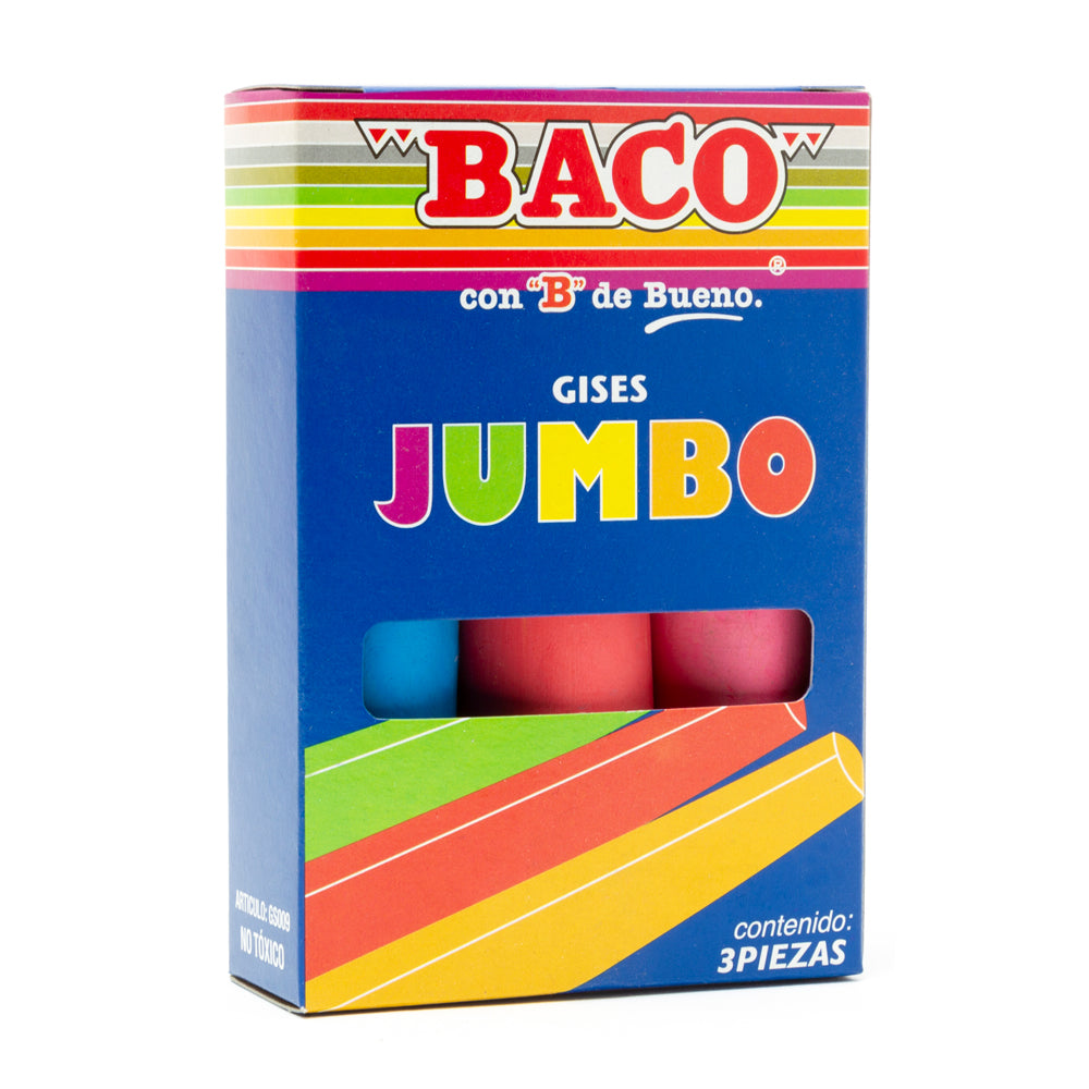gises jumbo de colores 3 piezas