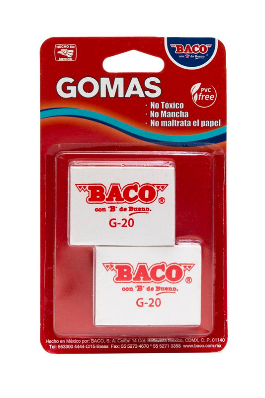Goma Blanca Grande G-20 de BACO