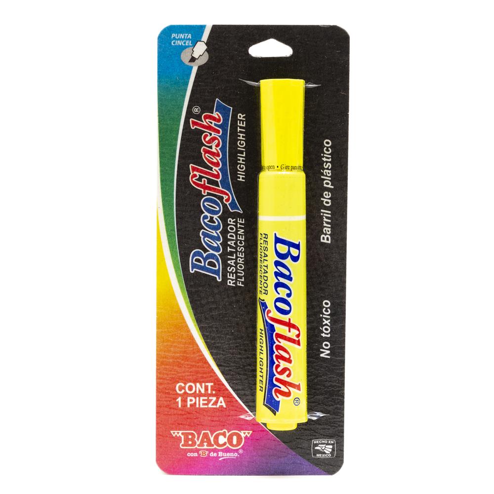 Resaltador Bacoflash | Amarillo | BACO | 1 pieza