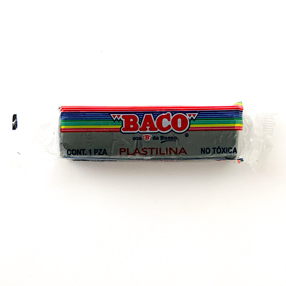 Plastilina Mediana | B-140 | BACO | Gris obscuro | 140 g