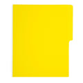 Carpeta Carta 1/2 Ceja | Amarillo | BACO | 10 pzs