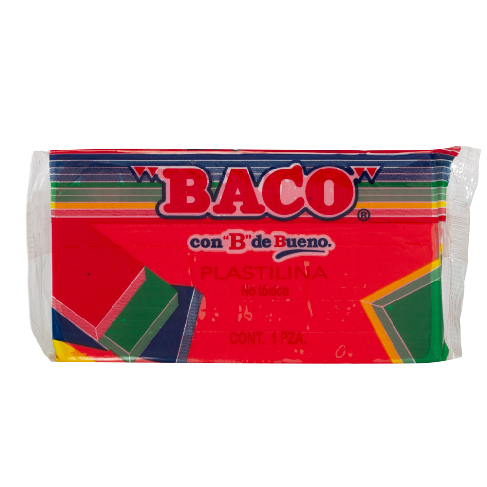 Plastilina Mediana | B-140 | BACO | Rojo coral | 140 g