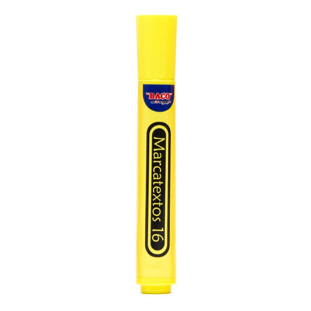 Marcatextos | BACO | Amarillo | Caja con 12 piezas