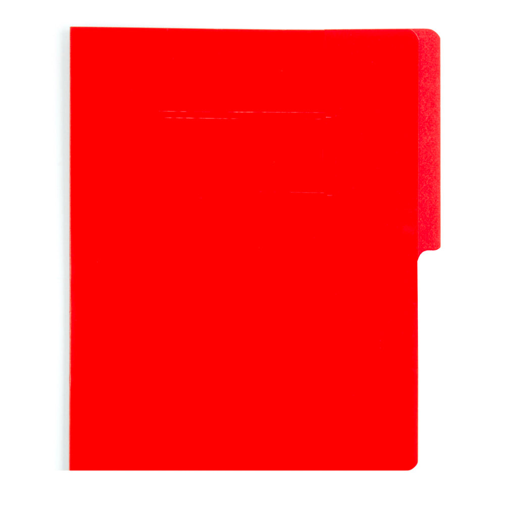 Carpeta Carta 1/2 Ceja | Rojo | BACO | 10 pzs