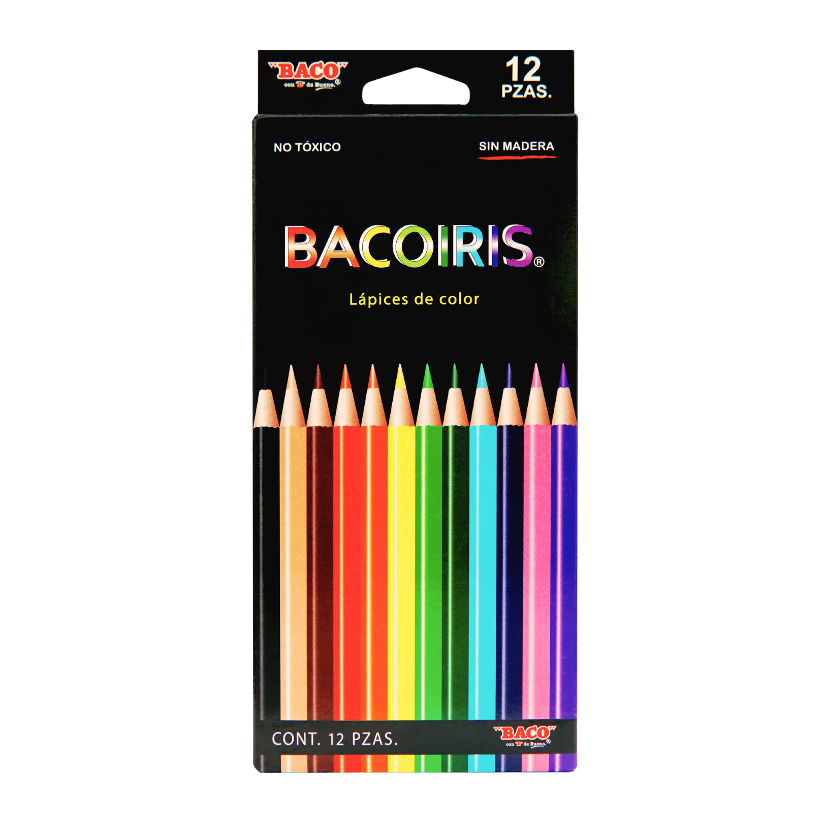 Lápices de Color | Bacoiris | BACO | 12 colores