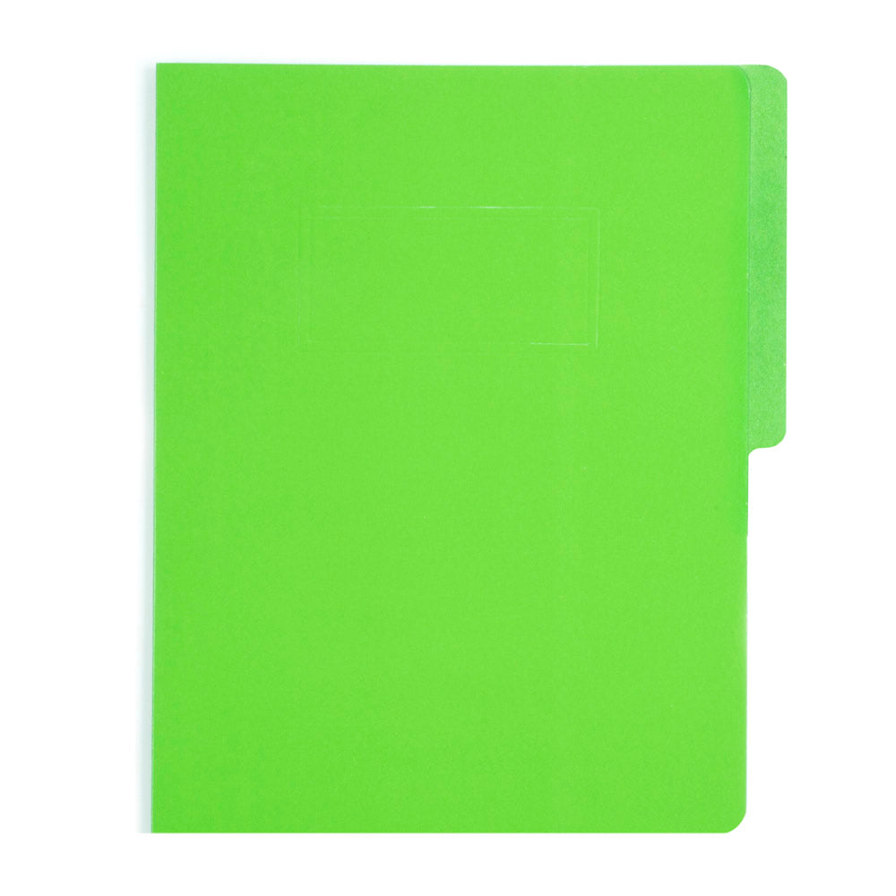 Carpeta Carta 1/2 Ceja | Verde Obscuro | BACO | 10 pzs