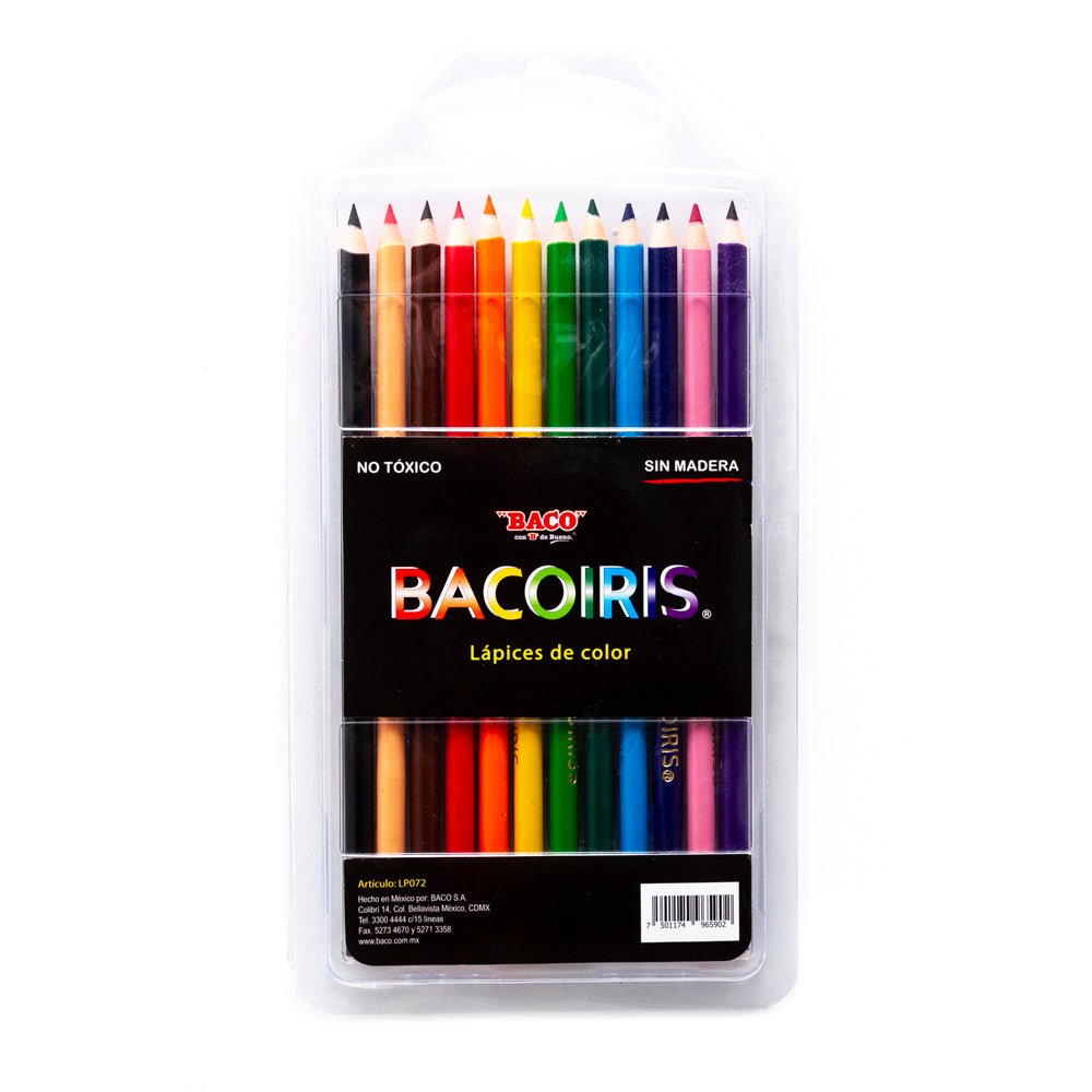 Lápices de Color | Bacoiris | BACO | 12 colores