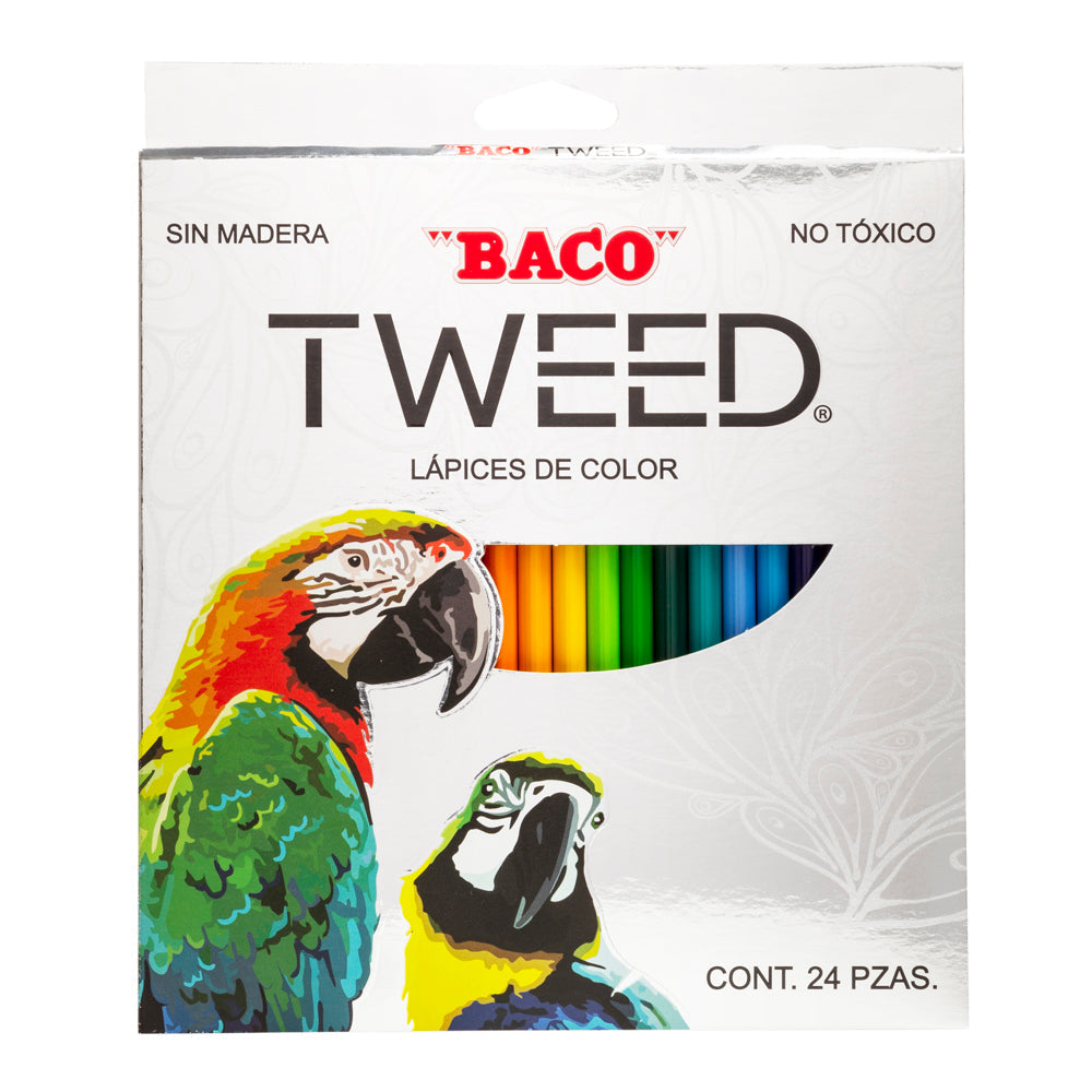 Lápices de Colores | Bacotweed | BACO | 24 pzas