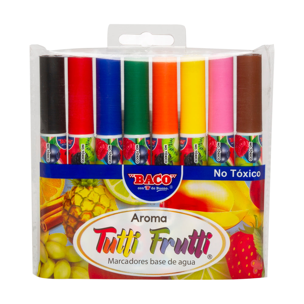 Marcador con Aroma | Tutti Frutti | BACO | 8 pzas