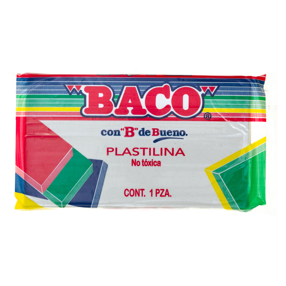 Plastilina Mediana | B-140 | BACO | Blanco | 140 g