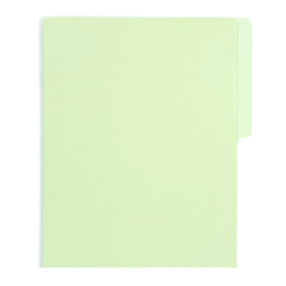Carpeta Carta 1/2 Ceja | Verde Claro | BACO | 10 pzs