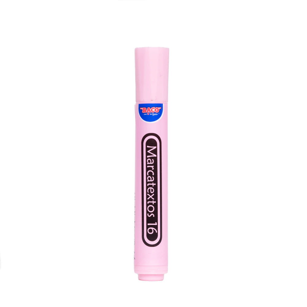 Marcatextos | BACO | Rosa pastel | Caja con 12 piezas