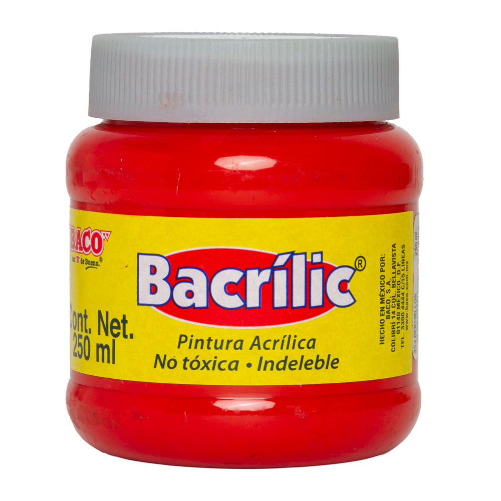 Pintura Acrílica | Bacrilic 354-A Rojo | BACO | 100ml