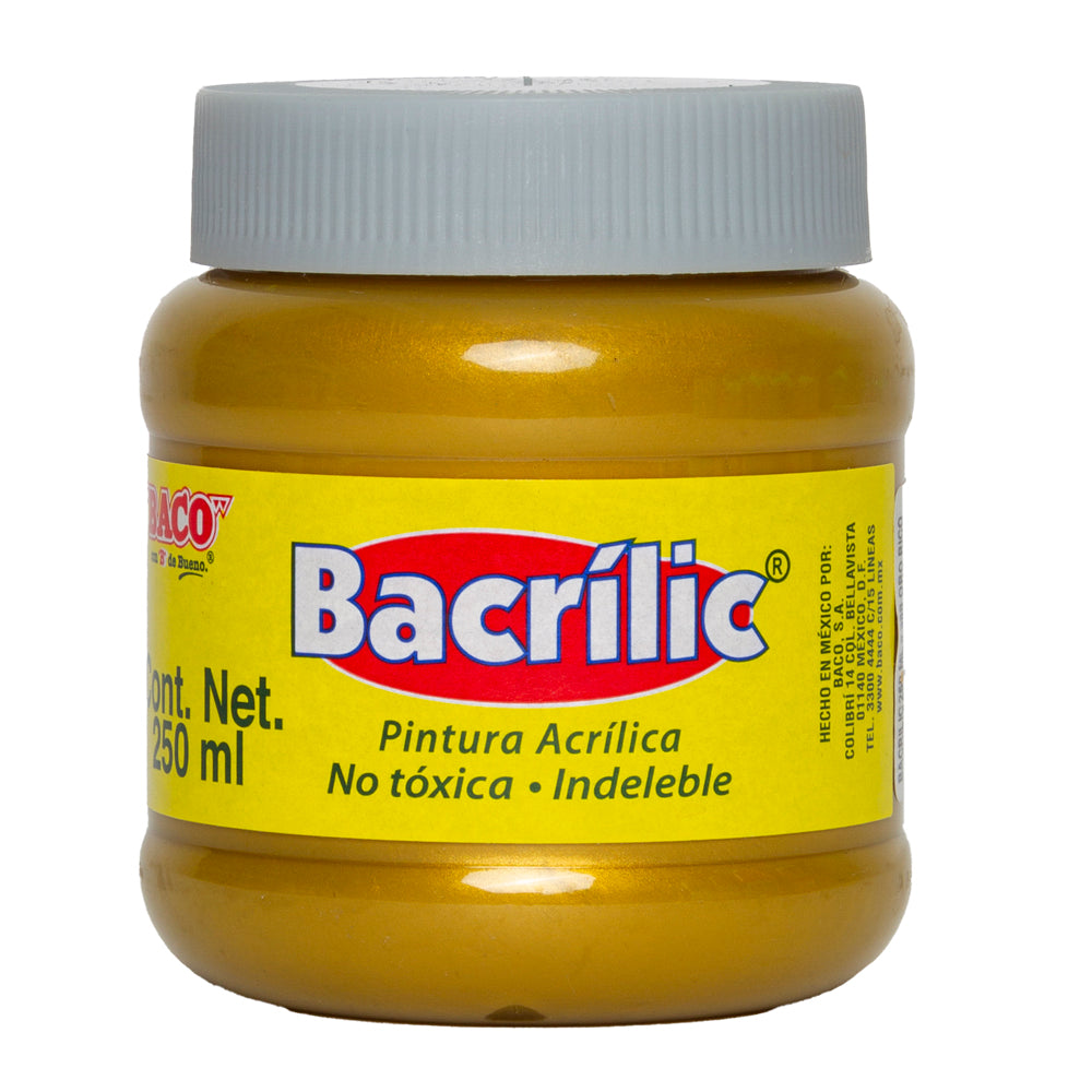 Pintura Acrílica Bacrilic 368 Oro Rico BACO 100ml