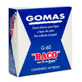 Goma Blanca Chica | G-60 | BACO | 60 pzas