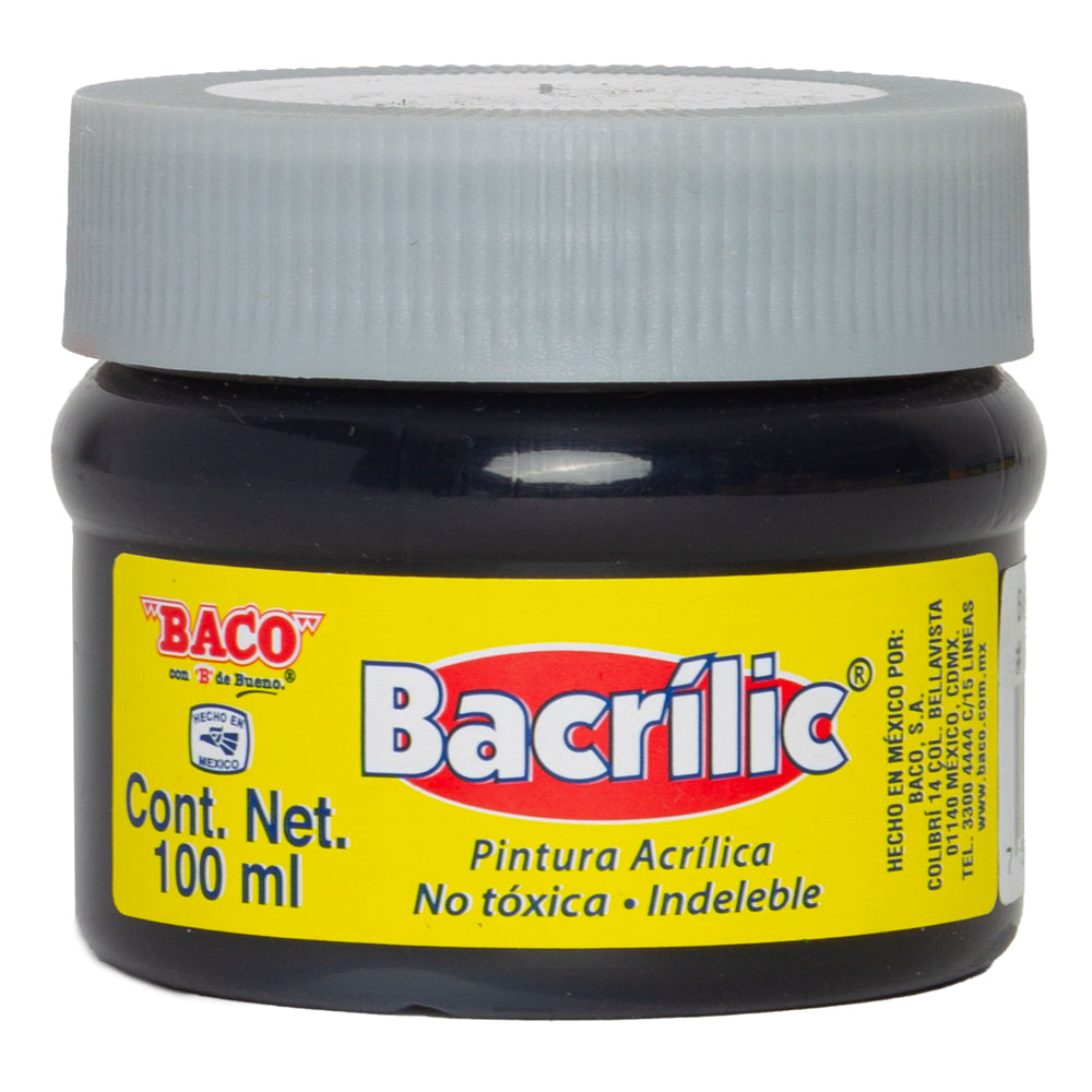 Pintura Acrílica Bacrilic 373 Negro BACO 100ml