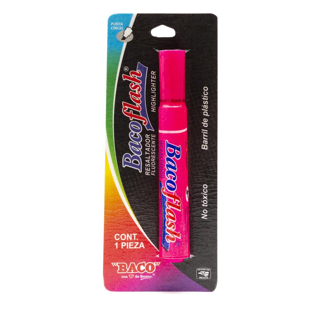 Resaltador Bacoflash | Rosa | BACO | 1 pza
