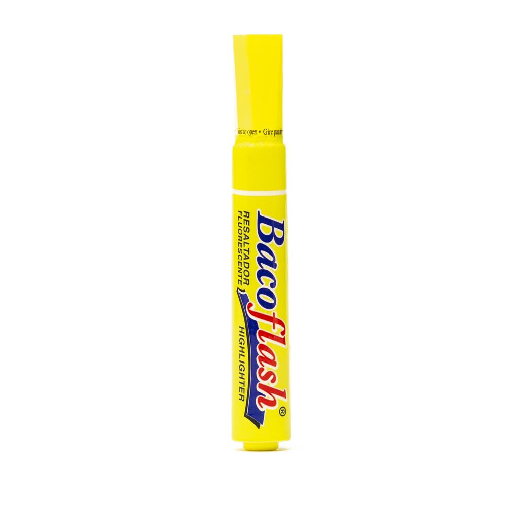 Resaltador Bacoflash | BACO | Amarillo | 12 pzs