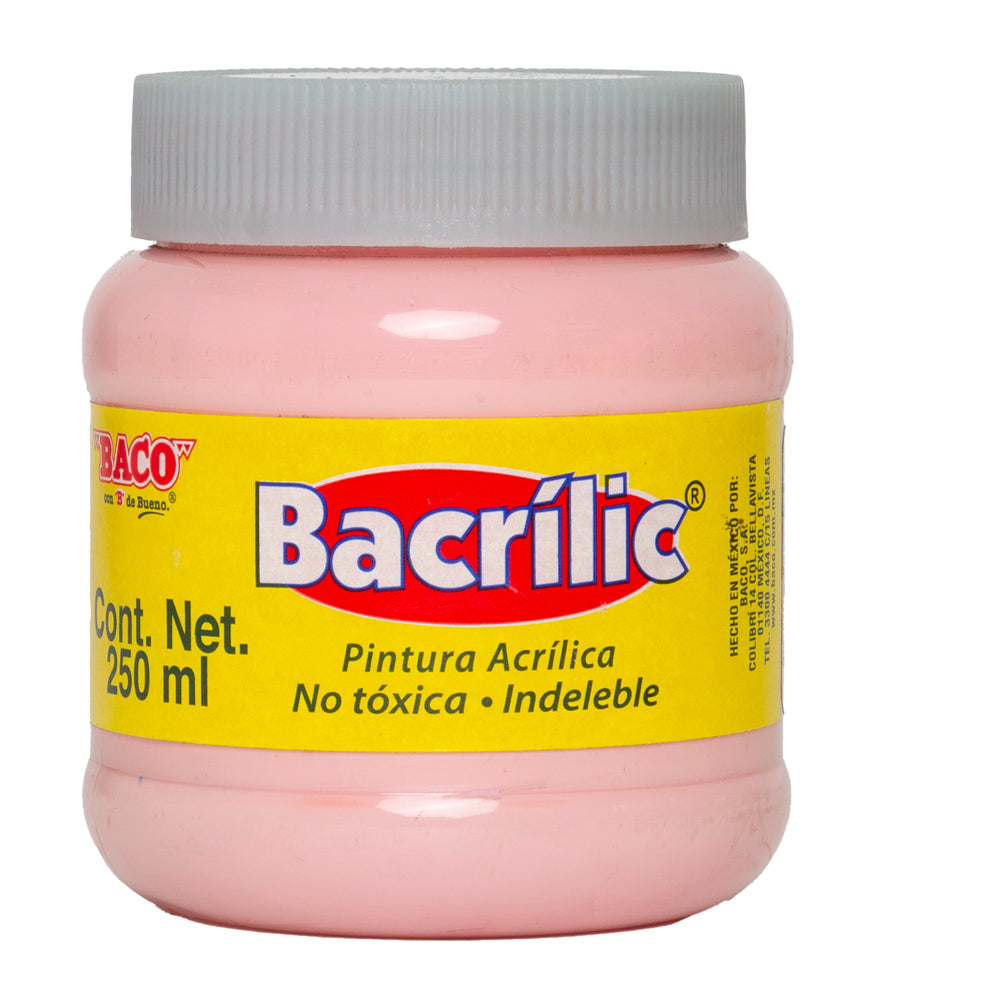 Pintura Acrílica Bacrilic 382 Rosa Pastel BACO 100ml