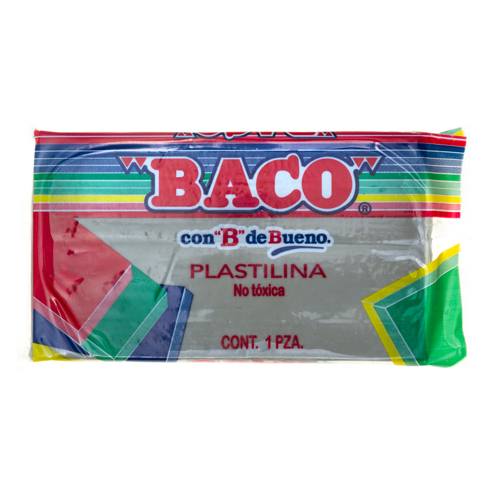 Plastilina Mediana | B-140 | BACO | Gris | 140 g