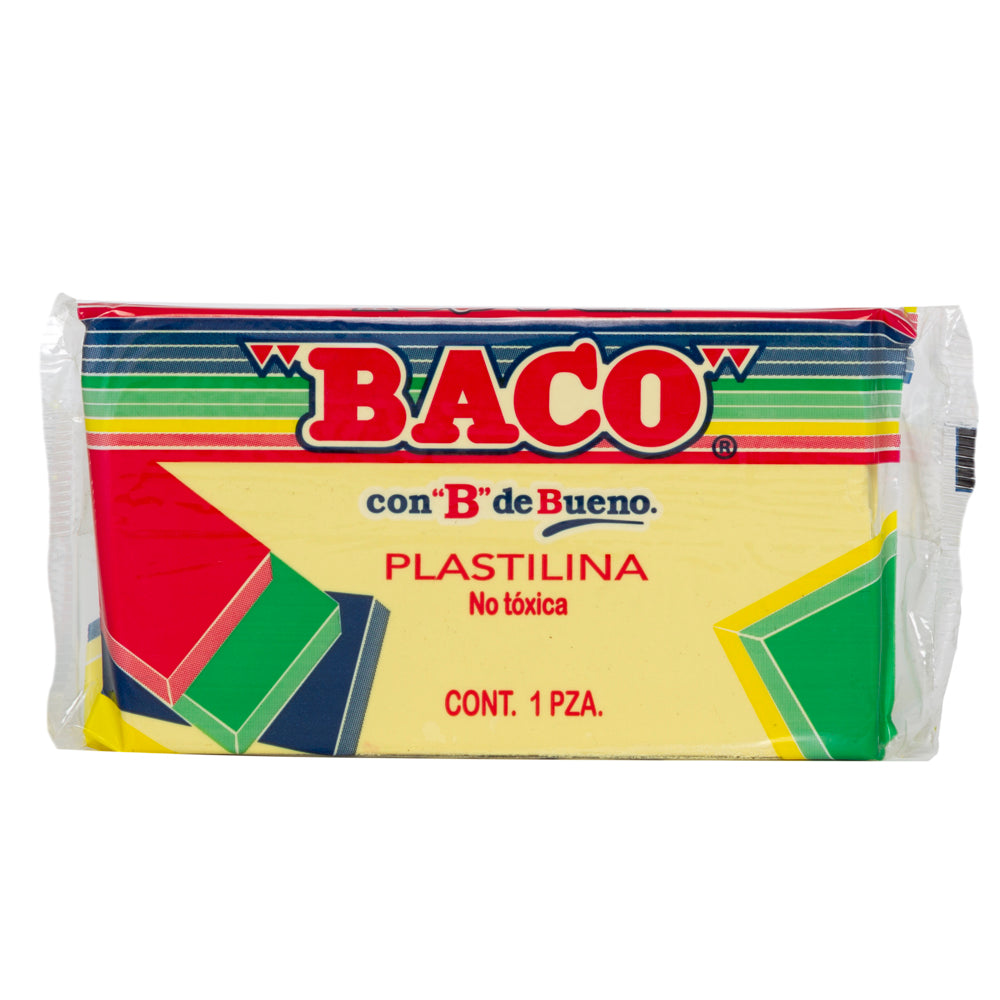 Plastilina Mediana | B-140 | BACO | Amarillo pastel | 140 g