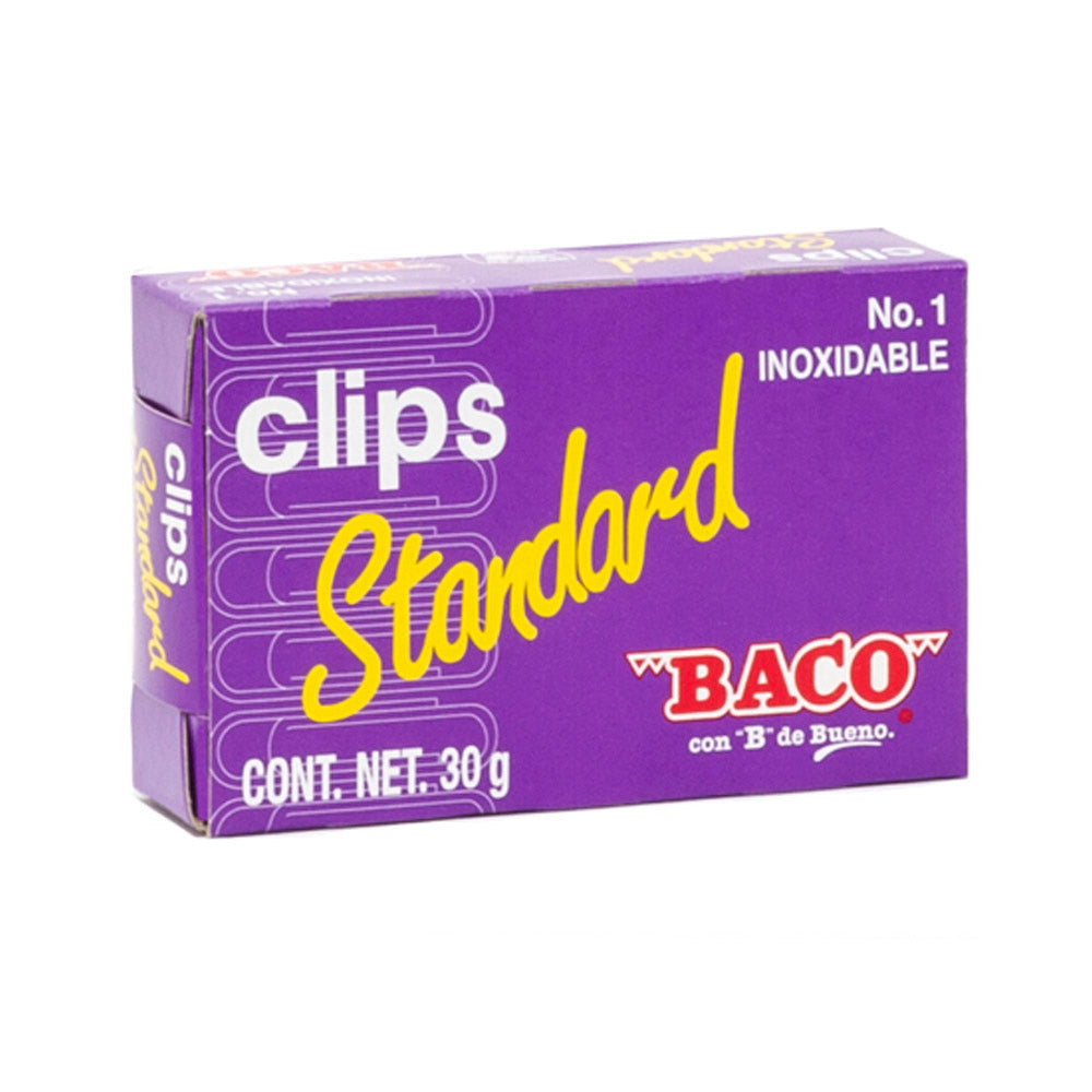 Clip | Standard - #1 | BACO | caja con 100 piezas c/u