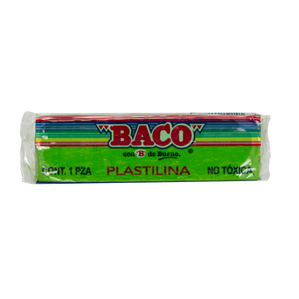 Plastilina Grande | B-181 | BACO | Verde fluorescente | 180 g