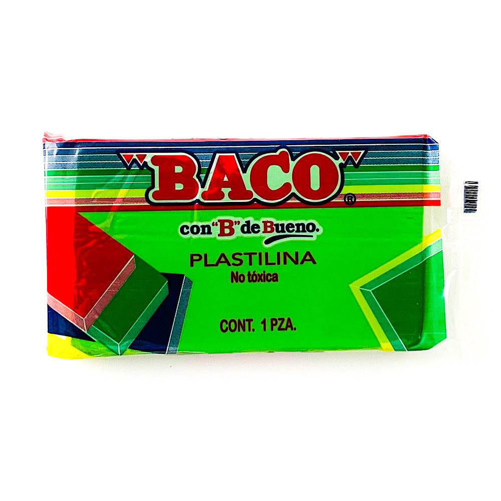 Plastilina Mediana | B-140 | BACO | Verde limón | 140 g
