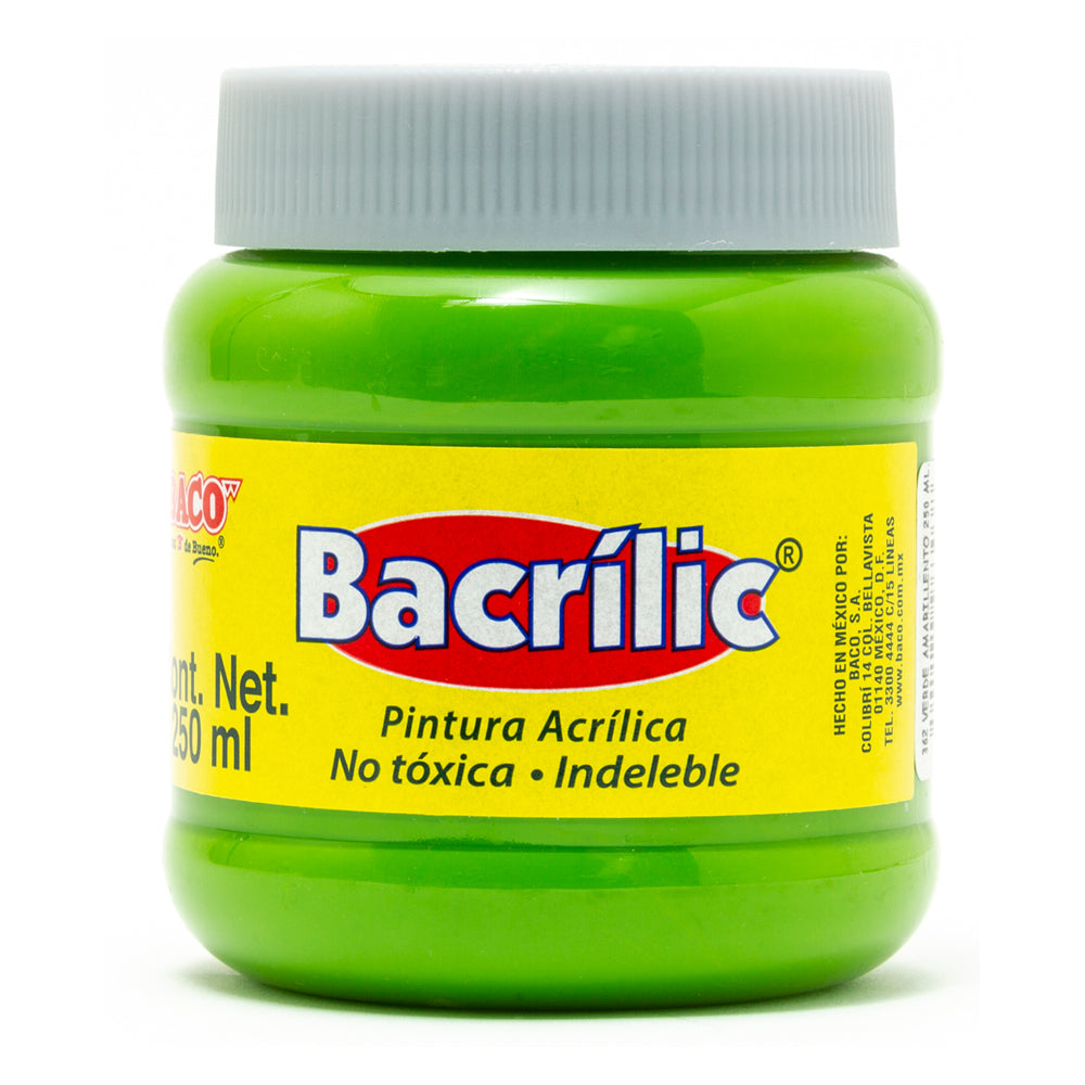 Pintura Acrílica | Bacrilic 362 Verde Amarillento | BACO | 100ml