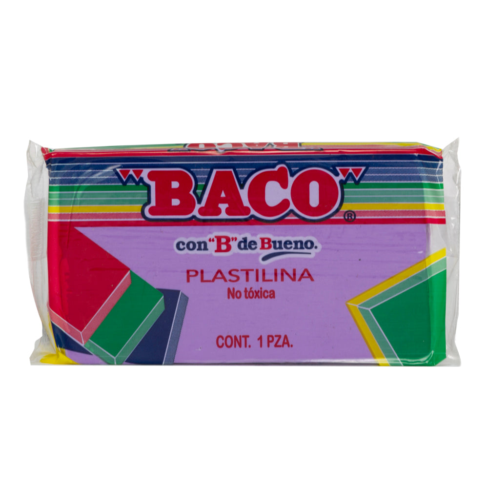 Plastilina Mediana | B-140 | BACO | Lila | Marqueta mediana 140 g