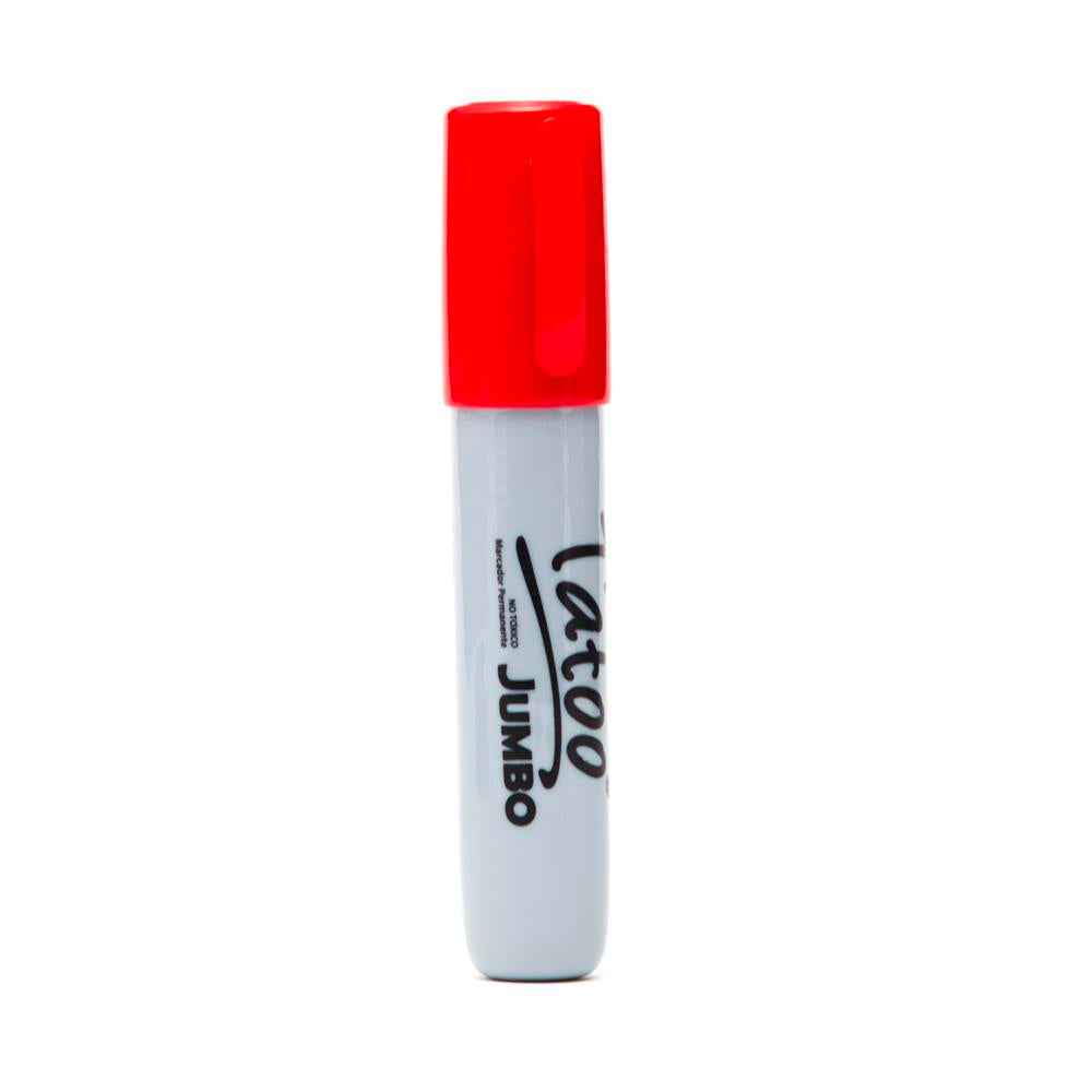 Marcador Permanente Tatoo Jumbo | BACO | Rojo | 4 piezas