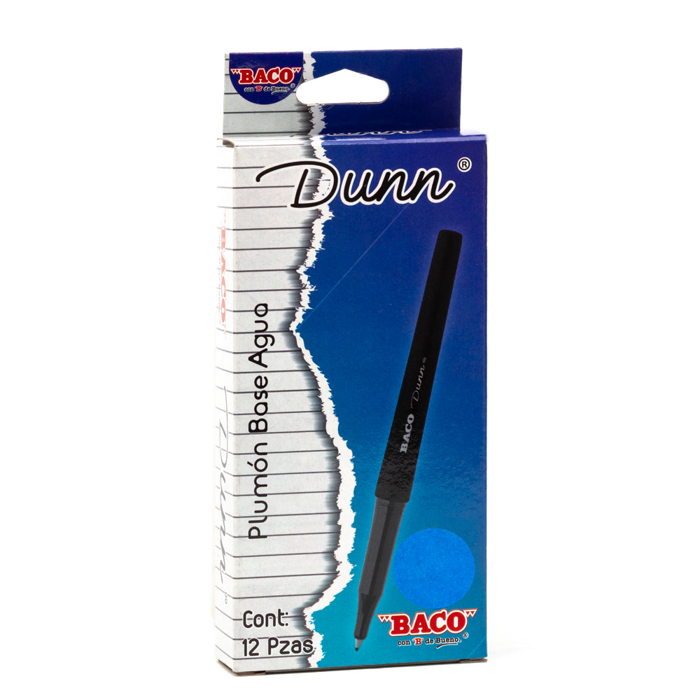 Plumín Dunn | BACO | Azul | 12 pzs