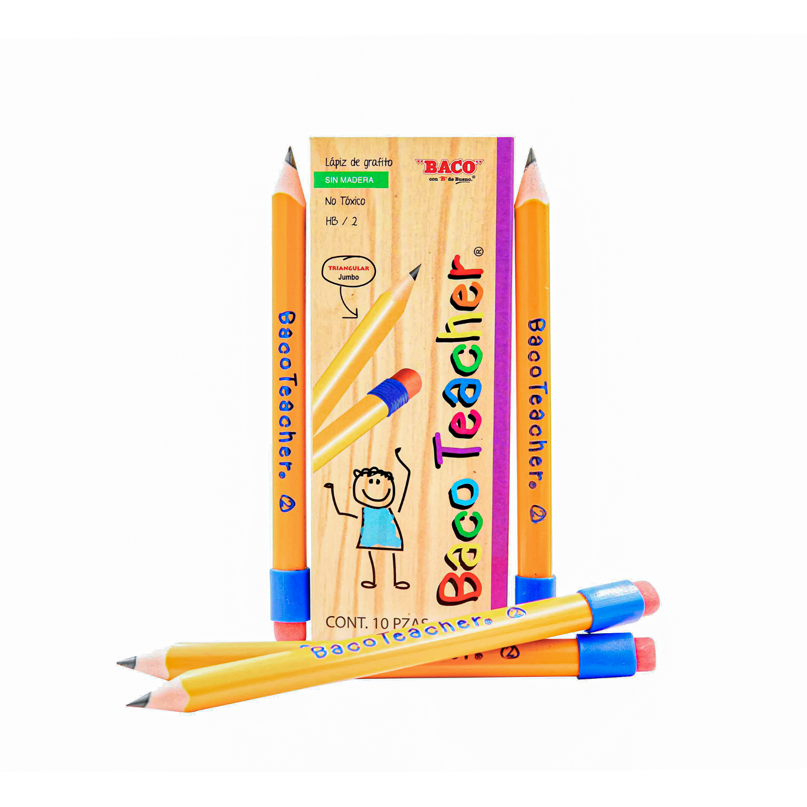 Lápiz Entrenador | Teacher | BACO| 10 piezas