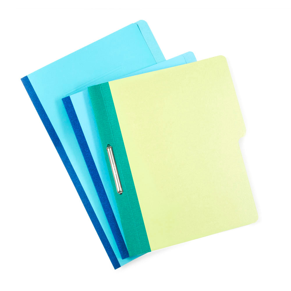 Carpeta Oficio 1/2 Ceja | Azul Claro | BACO | 10 pzs