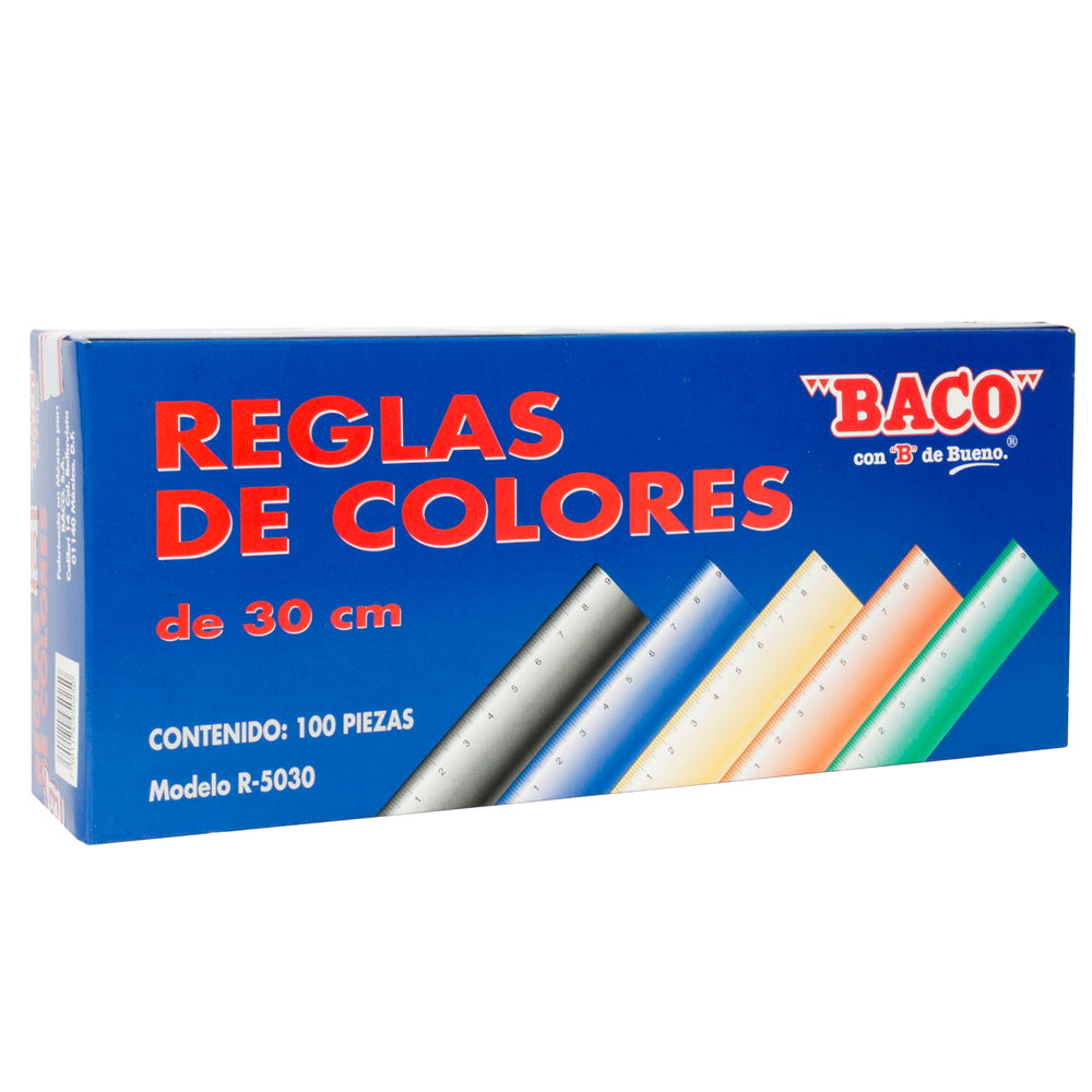 Regla | R-5030 | BACO | Caja con 100 piezas
