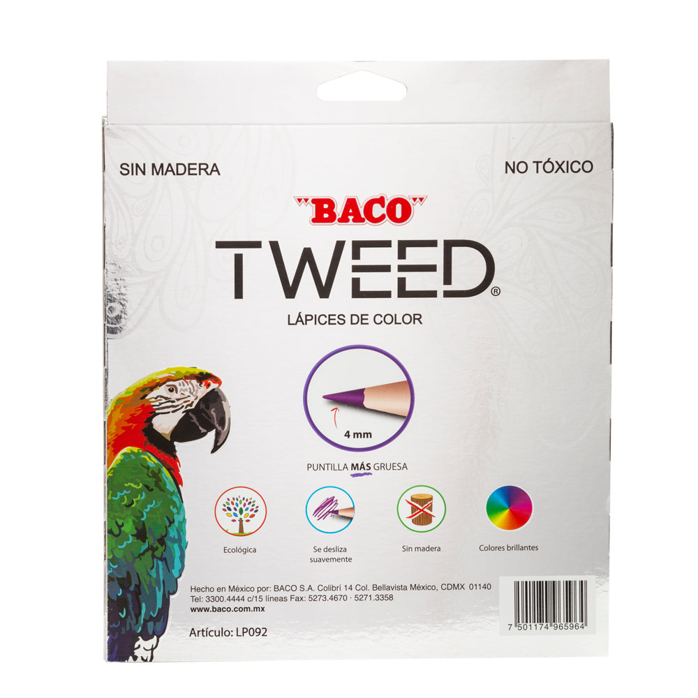 Lápices de Colores | Bacotweed | BACO | 24 pzas