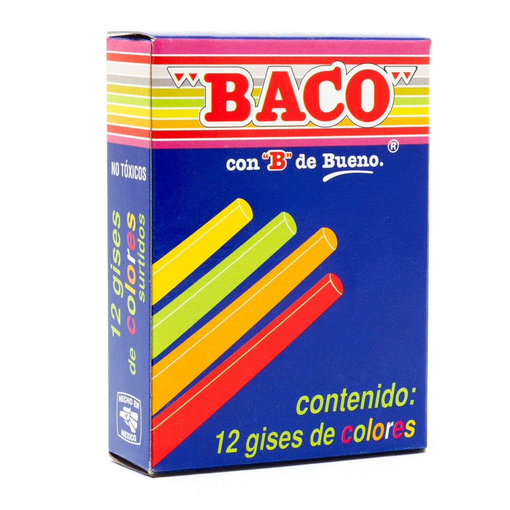 Gises de Colores | BACO | 12 piezas