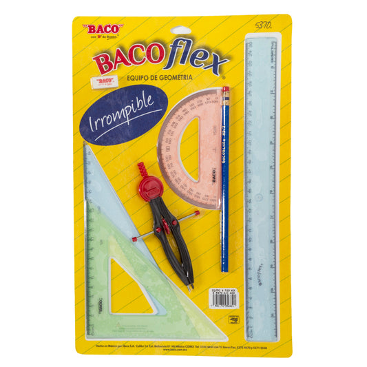juego geométrico bacoflex baco colores mixtos compas plastico