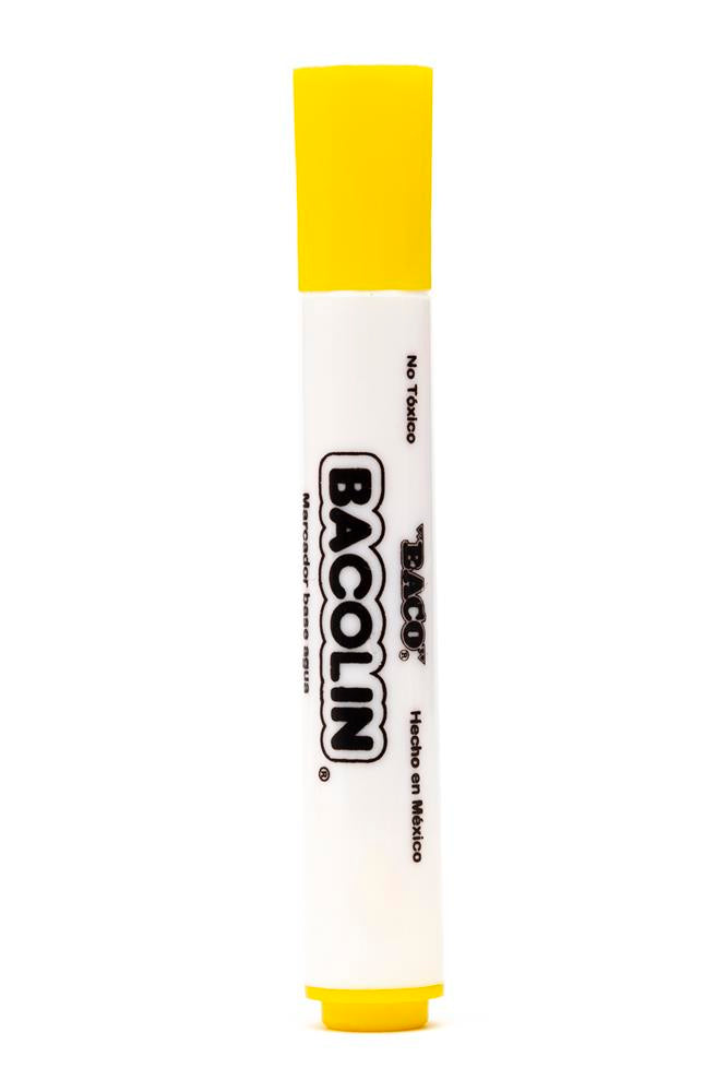 Marcador Base Agua Bacolín Amarillo de BACO