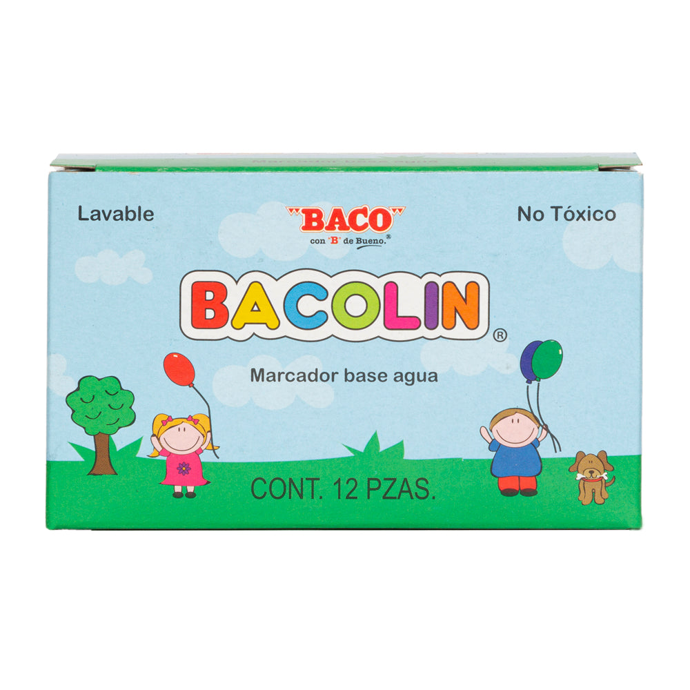 Marcador Base Agua Bacolín Verde Claro de BACO