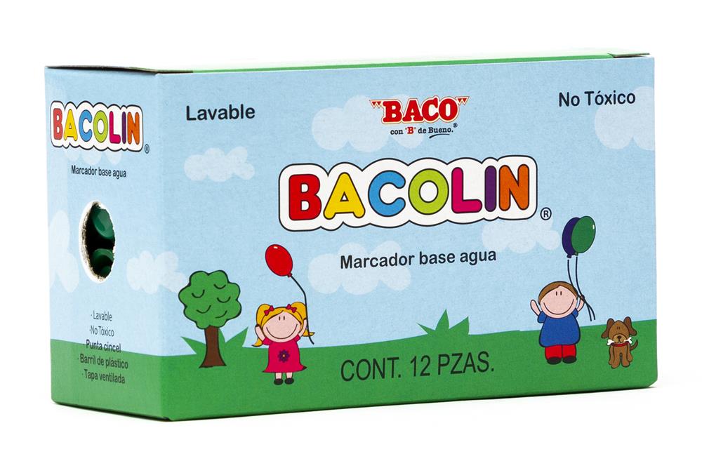 Marcador Base Agua Bacolín Verde Obscuro de BACO